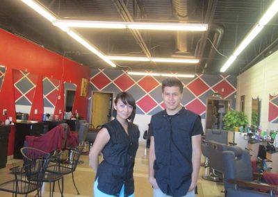 barber shop print media advertisement