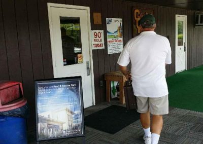 golf courses print banner