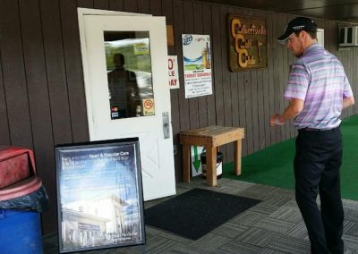 golf courses print banner