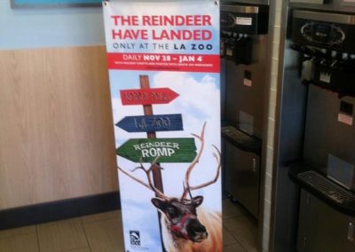 ice cream parlor banner ad