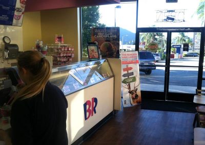 BR ice cream parlor banner