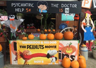 the peanuts pumpkin movie banner ad