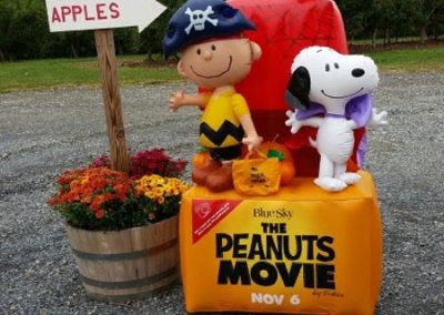 the peanuts pumpkin movie banner ad