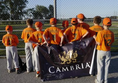 cambria youth team sports banner ad