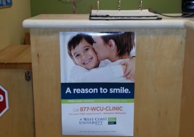 West coast university banner advertisement