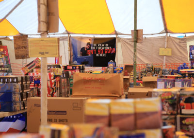 Lighthouse Fireworks Banner