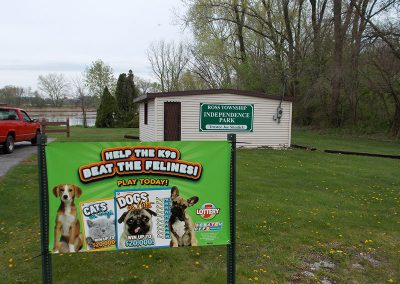 Dog park banner