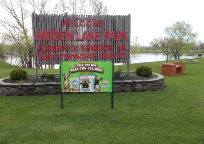 Dog park banner