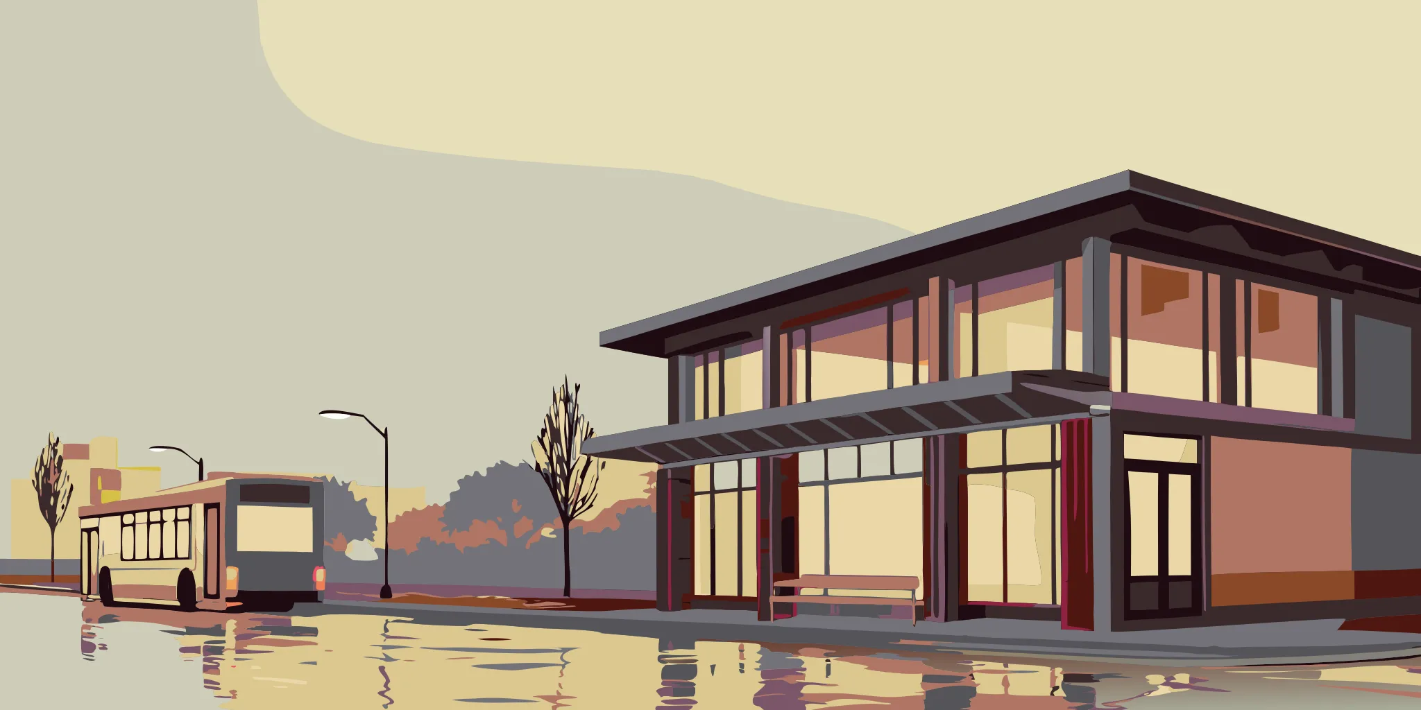 Convenience store advertising in a high-traffic Seattle location popular with daily commuters.